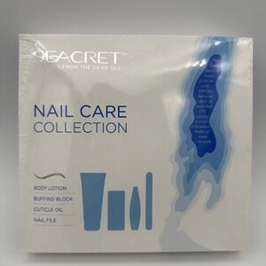 Seacret Nail care Body Lotion, Buffing Block, Cuticle Oil & Nail File NEW Sealed